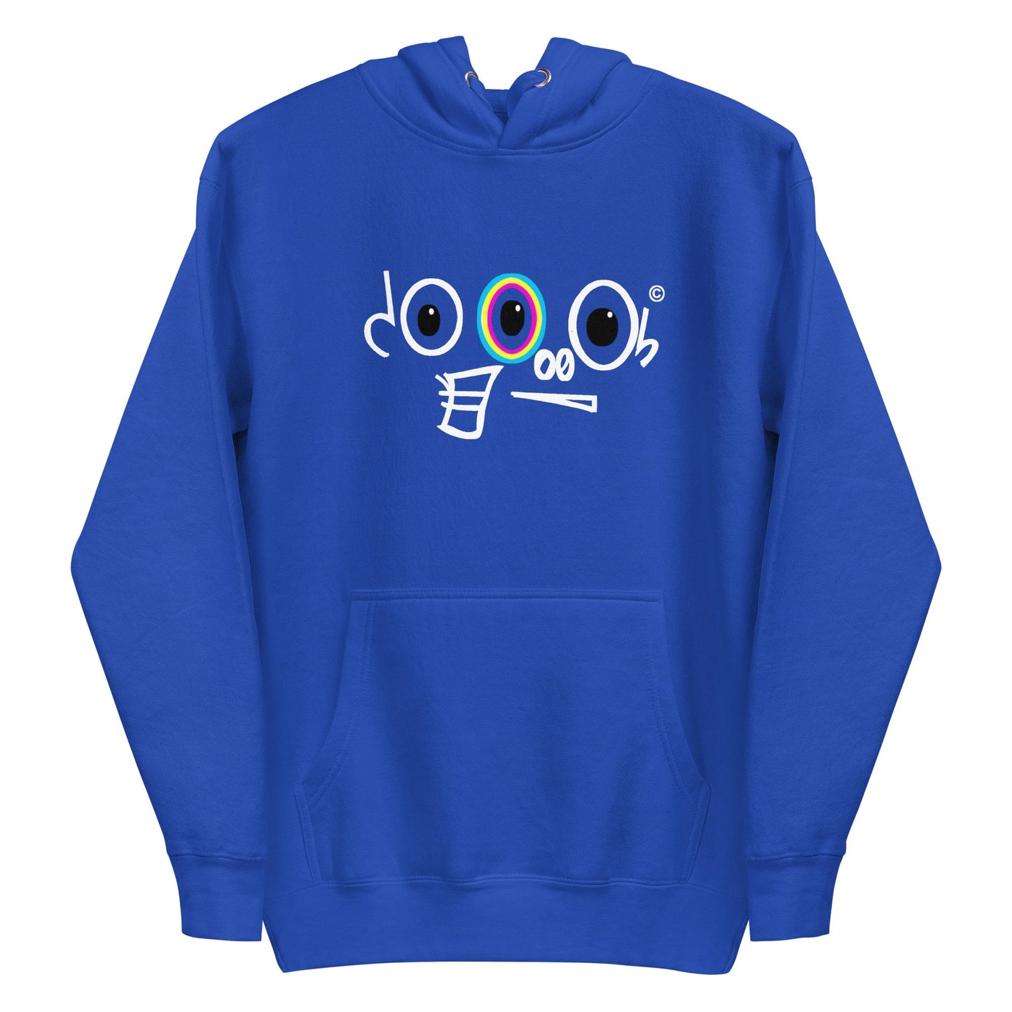 Royal Blue Two - Face Hoodie - Joearys Rosa Collections